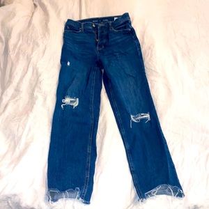 Tall Old Navy Extra High-Rise Straight Jeans 👖 99% cotton